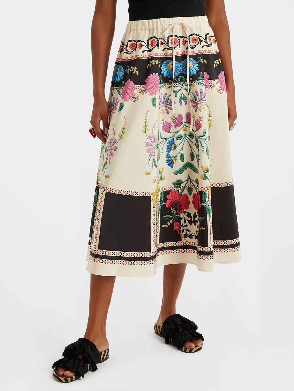 La DoubleJ
Piazza Placée-print midi skirt NwT